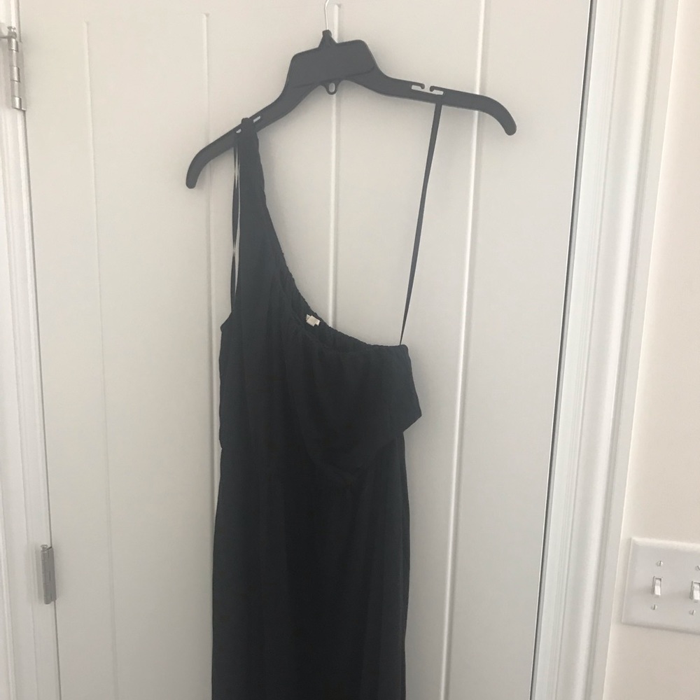 Jcrew one shoulder maxi dress